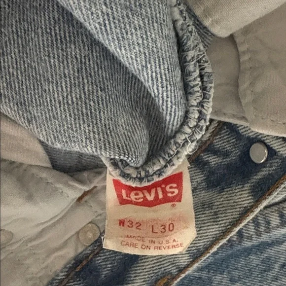 Vintage Levi’s acid wash 501 Blue Jeans size 32